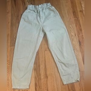Zara barrel-leg denim pants Size 2 EUC